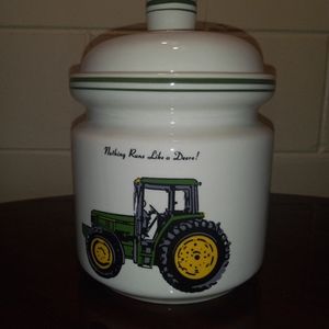 Gibson John Deere Medium Ceramic Lidded Cannister